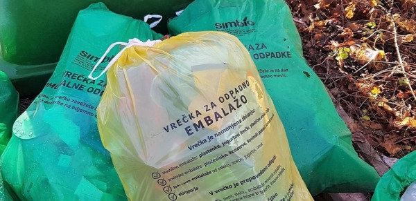 Obvestilo o vrečkah za zbiranje odpadkov